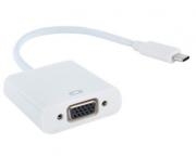 Adapter USB 3.1 tip C (M) - VGA (F) beli