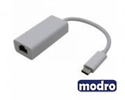 Adapter - konvertor USB 2.0 tip C (M) - RJ45 (F)