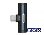 Kabl RL-LA03a 2u1 USB Tip C - Audio 3,5mm adapter crni