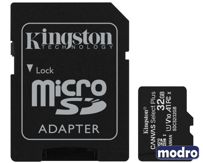 A1 MicroSDHC 32GB 100R class 10 SDCS2/32GB + adapter