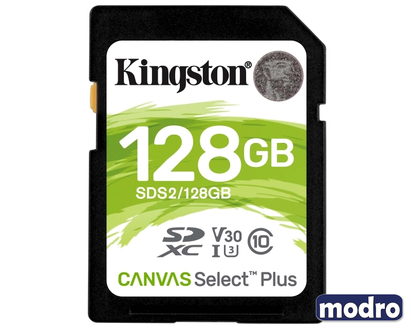 U3 V30 SDXC 128GB Canvas Select Plus 100R C10 UHS-I SDS2/128GB