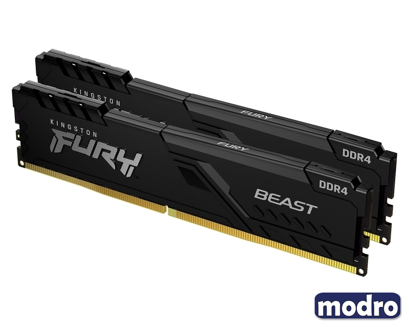 DIMM DDR4 64GB (2x32GB kit) 3200MHz KF432C16BBK2/64 Fury Beast Black