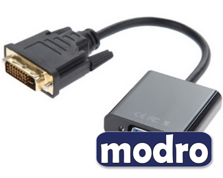 Adapter-konvertor DVI-D (M) - VGA (F) crni