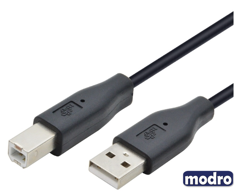 Kabl USB A - USB B M/M 5m crni
