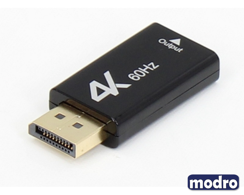 Adapter DisplayPort 1.4 (M) - HDMI 2.0 (F) crni