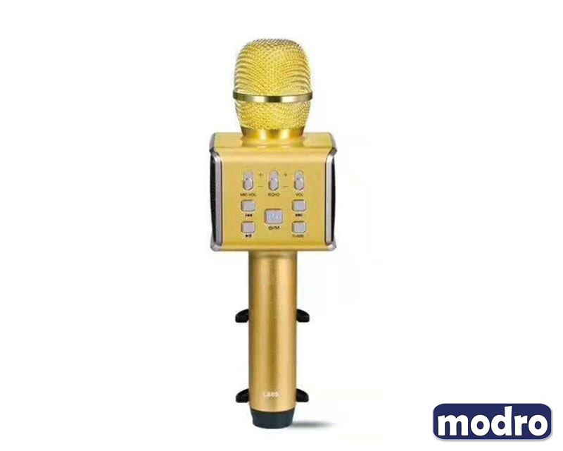 L889 Portable Karaoke Bluetooth mikrofon zlatni