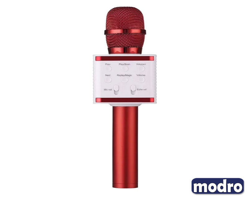 Karaoke Bluetooth Mikrofon V7 crveni