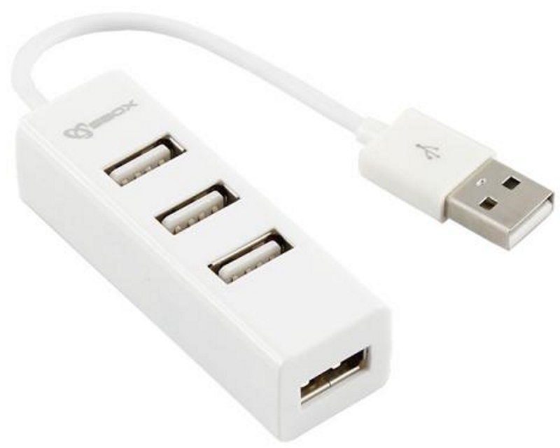 USB 2.0 HUB 4port beli